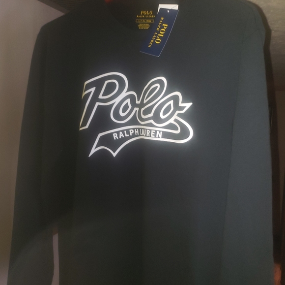 Logo Print Long Sleeve T Shirt In Black - Picture 2 of 14